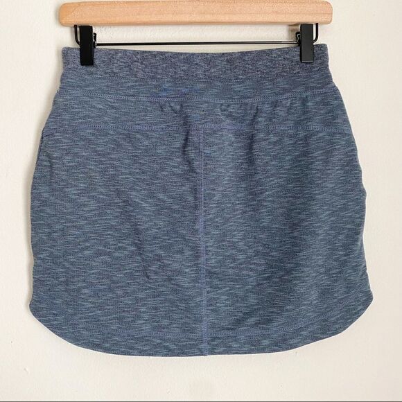 ATHLETA techie terry grey blue mini skirt - Picture 7 of 8